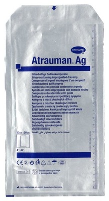 ATRAUMAN AG opatrunek ze srebrem 10 x 20 cm 1 sztuka