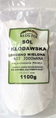 Sól KŁODAWSKA drobno mielona 1100 g