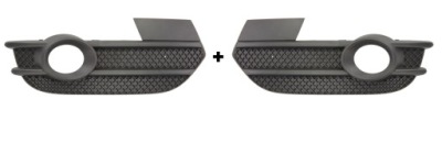 2x решётка решётка радиатора бампера kpl. audi q3 8u 11-15 фото №1