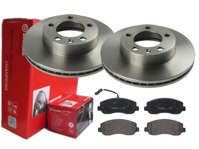Тормозные диски тормозные колодки brembo перед opel movano b 302mm фото №1