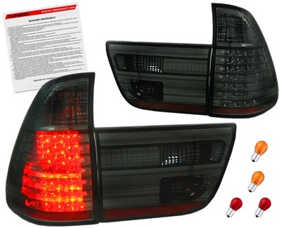 BMW X5 E53 99-03 FEUX ARRIÈRE ARRIÈRE NET SMOKE LED - milautoparts-fr.ukrlive.com