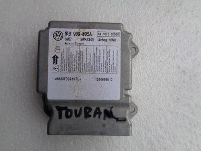 Блок керування модуль air bag vw audi 5q095965ah подушка безпеки фото №1