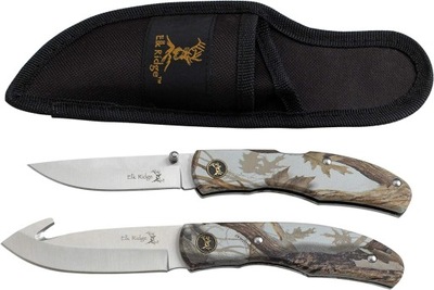 2 noże myśliwskie zestaw nóż Elk Ridge ER-045CA