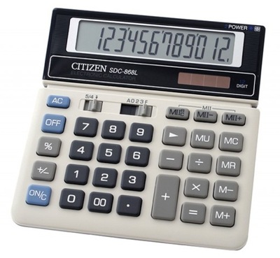 Kalkulator biurowy CITIZEN SDC-868L, 12-cyfrowy