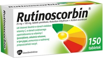 Rutinoscorbin 150tabl. witamina C rutyna odporność