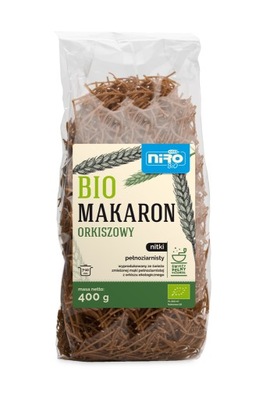 Makaron orkiszowy BIO razowy nitki 400g NIRO