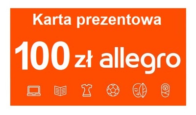 Allegro 100 zł Karta podarunkowa, Kod