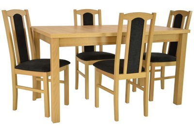 ZESTAW 4 krzesła i stół ROZKŁADANY DĄB GRANDSON