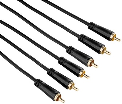 Hama Kabel 3xCinch 3m RCA Pozłacany