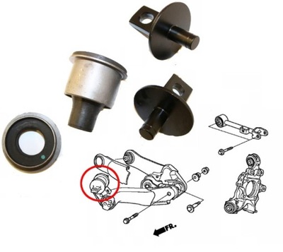 Втулка важеля задня honda fr-v 2.2i фото №1