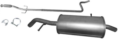 Гаситель средний конечный peugeot 1007 1.4 d труба фото №1