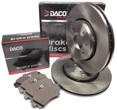 DISCOS ZAPATAS DACO ALEMANIA PARTE DELANTERA VOLVO S40 V40  