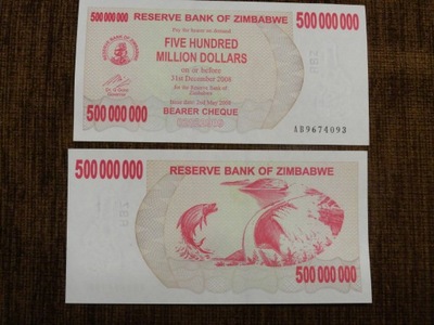 081.ZIMBABWE 500 000 000 DOLARÓW UNC