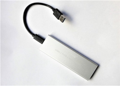 ADAPTER DYSKÓW SSD PCI-E Key M NVM-e TO USB 3.1