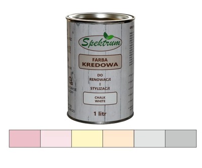 Farba kredowa SPEKTRUM w kolorach pastelowych 1L