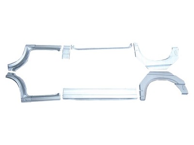 Набір поріг пороги обшивка vw transporter t4 90-03 фото №1