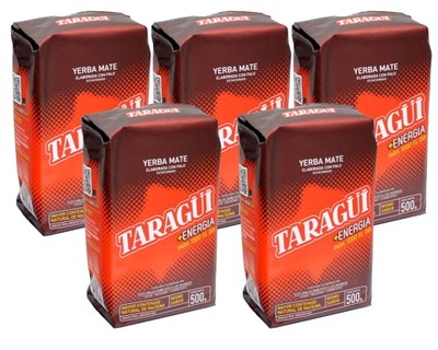 Yerba Mate Taragui Energia 5x500g - 2,5kg mocy !