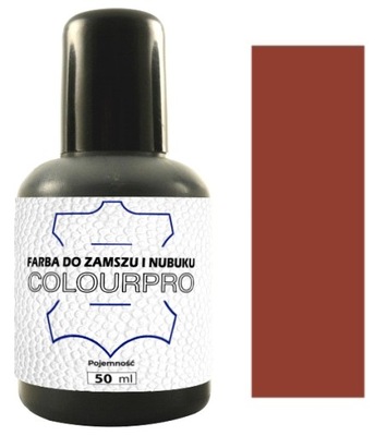 COLOURPRO FARBA DO ZAMSZU NUBUKU 50ML JASNY BRĄZ