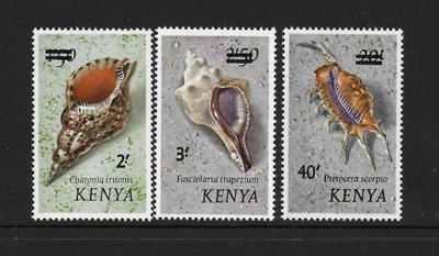 Kenia 1975 Znaczki 51-53 ** muszle