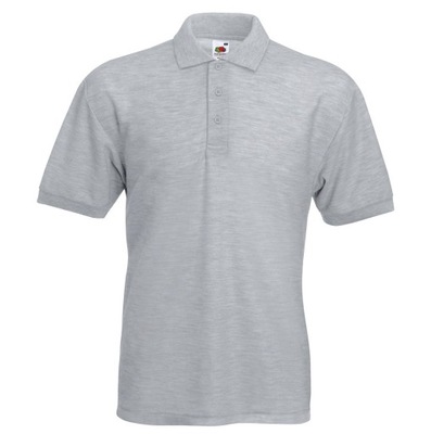 KOSZULKA POLO 65/35 Fruit of The Loom h. grey L