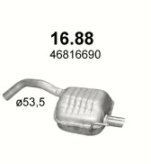 TŁUMIK KOŃCOWY ALFA ROMEO 147 16.88