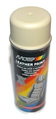 MOTIP LAKIER FARBA DO SKÓRY VINYLU SPRAY JASNY BEŻ 200 ML