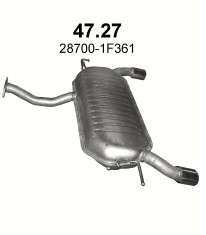 SILENCER END HYUNDAI TUSCON 47.27  