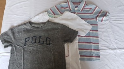 RALPH LAUREN POLO H&M koszulki zestaw 3szt 110