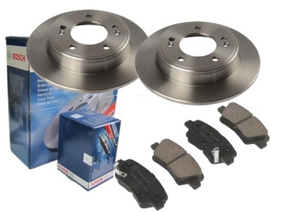 Гальмівні диски гальмівні колодки bosch задня hyundai i30 ii veloster фото №1