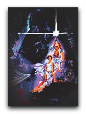 Gwiezdne Wojny - OBRAZ 80x60 - plakat Star Wars