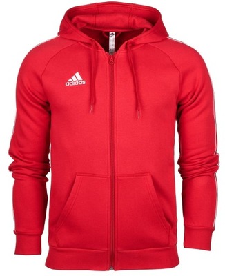 Bluza męska Adidas Core 18 FZ Hoody czerwona r L