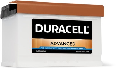 АКУМУЛЯТОР DURACELL ADVANCED DA77H 12V 77AH 750A