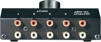 Przełącznik ręczny Audio Switch SpeaKa 4 x CINCH