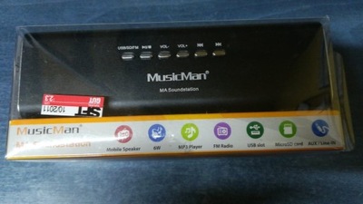 Głośnik przenośny z LCD Technaxx MusicMan MA, USB