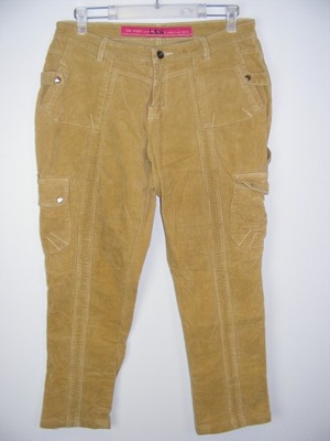 LTS elastyczne sztruksowe spodnie bojówki 85 cm