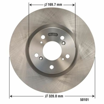 DISC DISCS BRAKE FRONT ACURA RL 2005-2012  