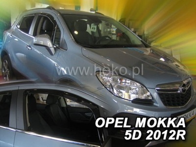 DEFLECTORES VENTANAS LATERALES OPEL MOKKA 2012-.. 5D PRZODY  