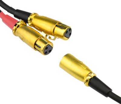 Kabel przewód 2x XLR (Ż) - XLR (M) Klotz 1,5m