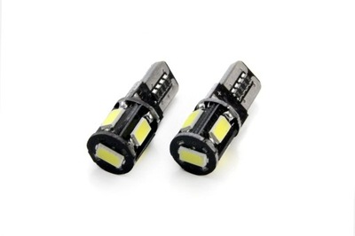 AMIO ZAROWKA LED (СВЕТОДИОД ) 12V W5W T10 5XSMD WHITE