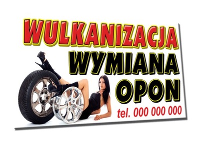 BANER 2x1 WULKANIZACJA WYMIANA OPON auto warsztat