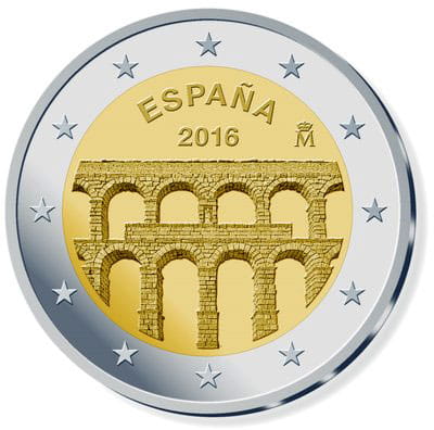 2 euro Hiszpania Segovia 2016