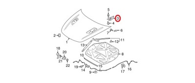 Nowe петли петля капот kia stinger 2017- oem фото №1