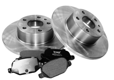 Тормозные диски x2 + тормозные колодки задняя alfa romeo 156 2001- 276mm фото №1