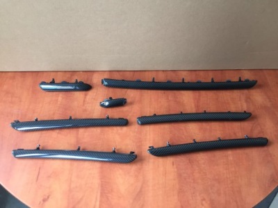 Audi rs3 lift 2019- накладки dekor комплект карбон фото №1