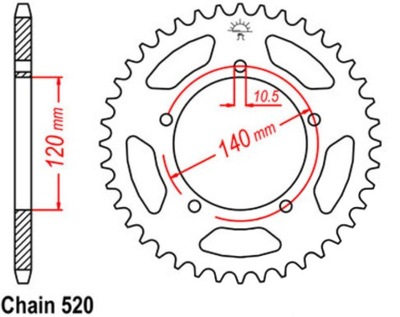 ENGRANAJE PARTE TRASERA ESJOT 43 45Z SUZUKI GSX-R 1000 01-08  