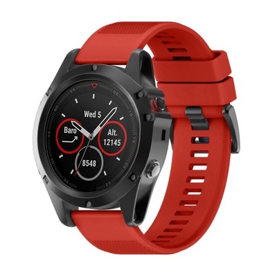 Pasek do GARMIN Fenix 6X PRO QUICKFIT 26 mm czerw