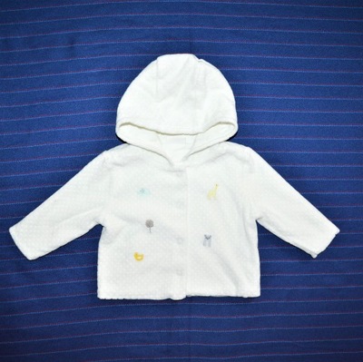 NEXT WELUROWA KURTKA BLUZA 3-6m 68