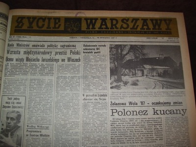 "ŻYCIE WARSZAWY" z I kw. 1987 r.