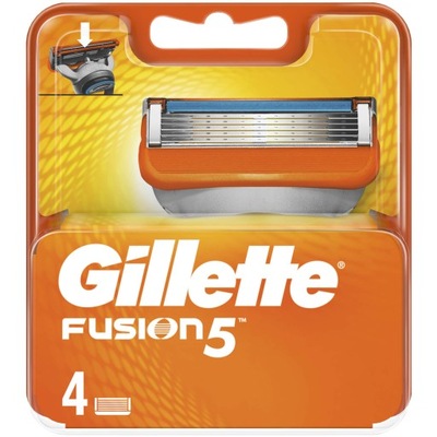 Gillette Fusion 5 ostrza nożyki wkłady 4 szt UK