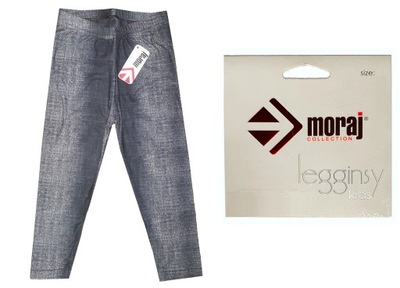 MORAJ legginsy spodnie jegginsy jak jeansy 104-110